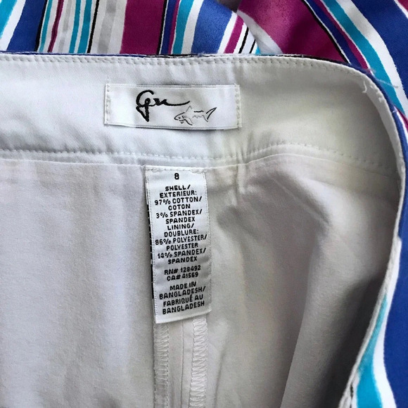 Greg Norman Striped Skort Women 8 - Picture 8 of 10